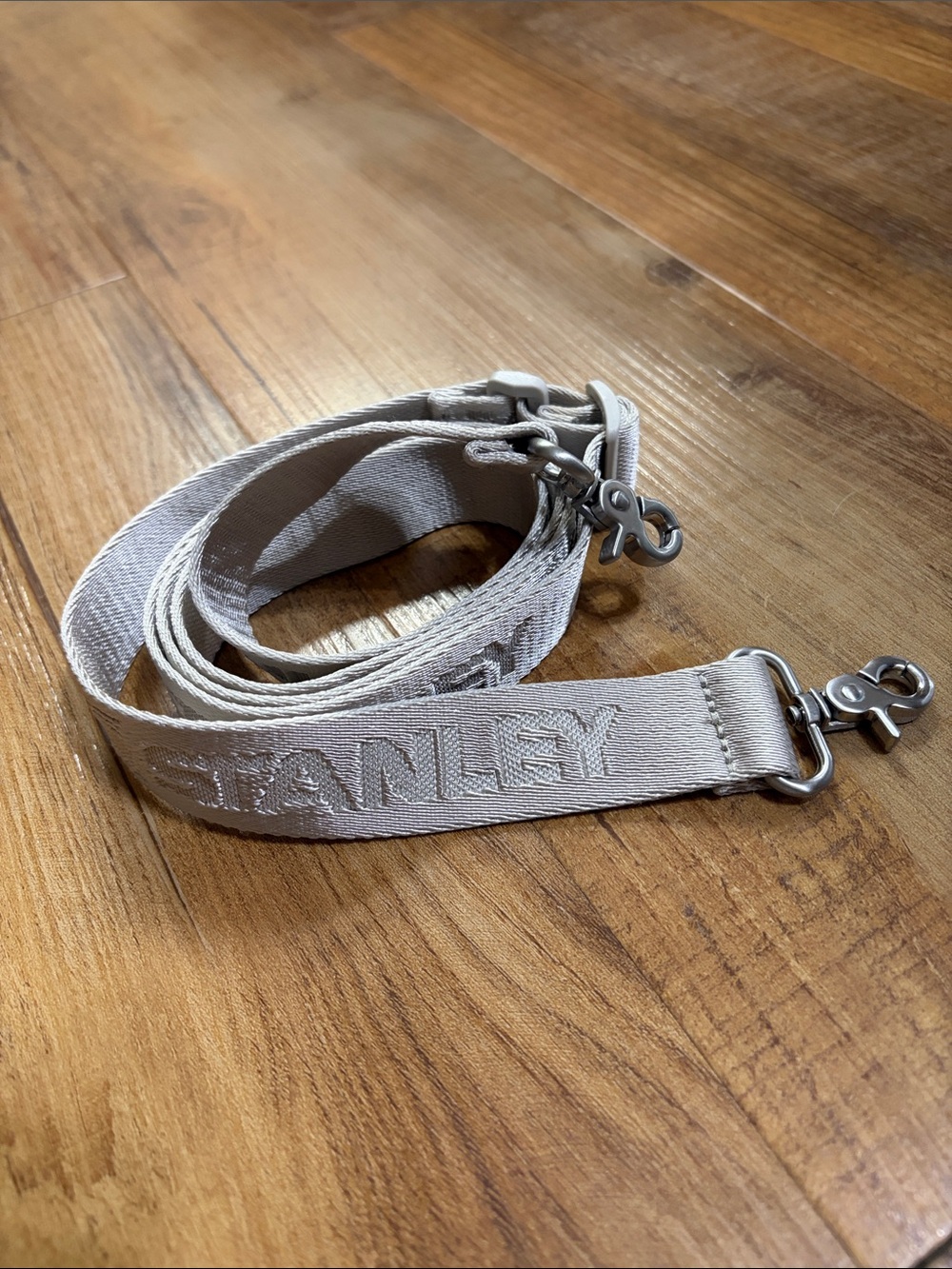 Stanley crossbody adjustable tan on tan tone water bottle strap